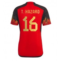 Moški Nogometni dresi Belgija Thorgan Hazard #16 Domači SP 2022 Kratek Rokav